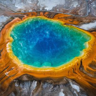 Aerial view of grand prismatic